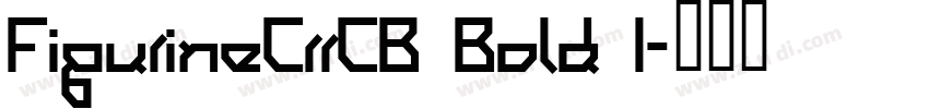 FigurineCrrCB Bold I字体转换
